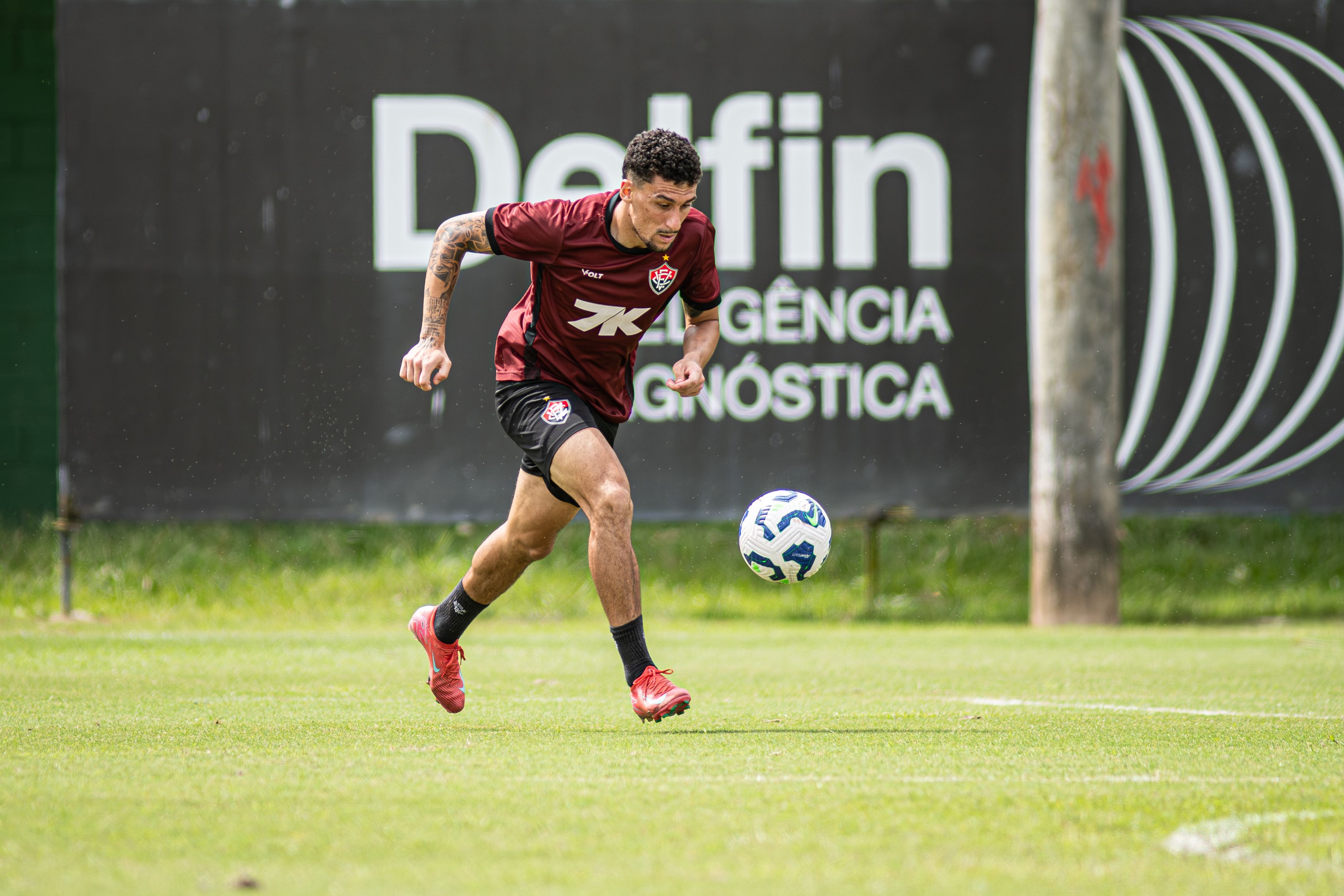 Vitória treina forte para enfrentar o Palmeiras. Foto: Victor Ferreira | ECV
