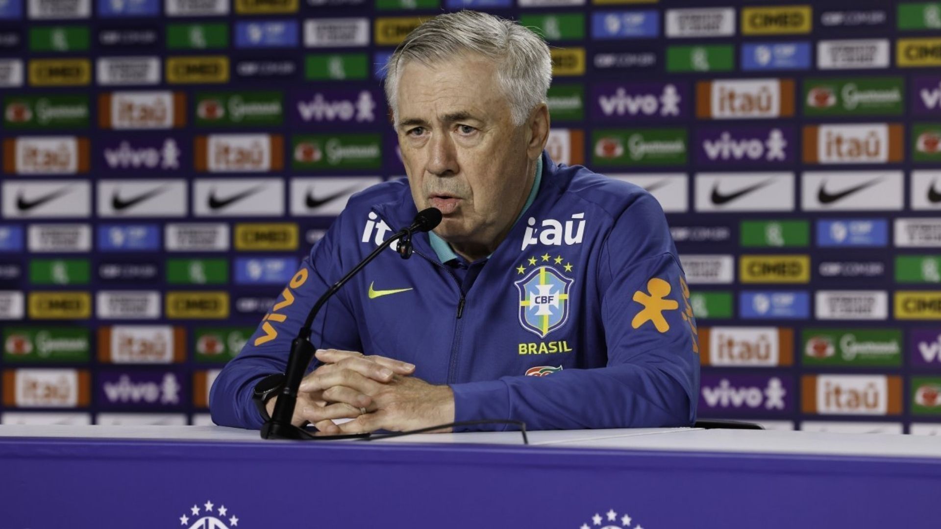 Ancelotti n&atilde;o corta Neymar e prev&ecirc; recupera&ccedil;&atilde;o do atacante para a Copa; Foto: Rafael Ribeiro/CBF