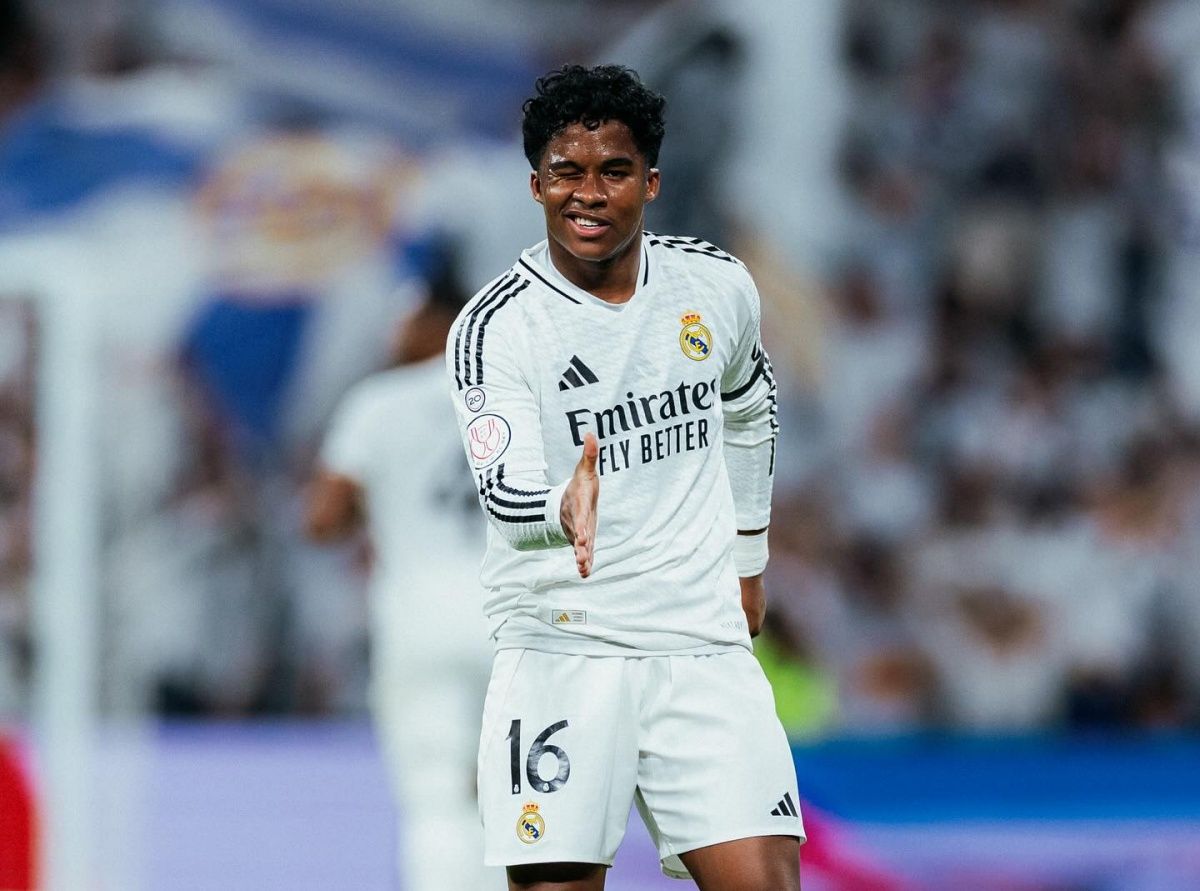 Antes de assumir a 9 do Real Madrid, Endrick usava a 16. Foto: Instagram