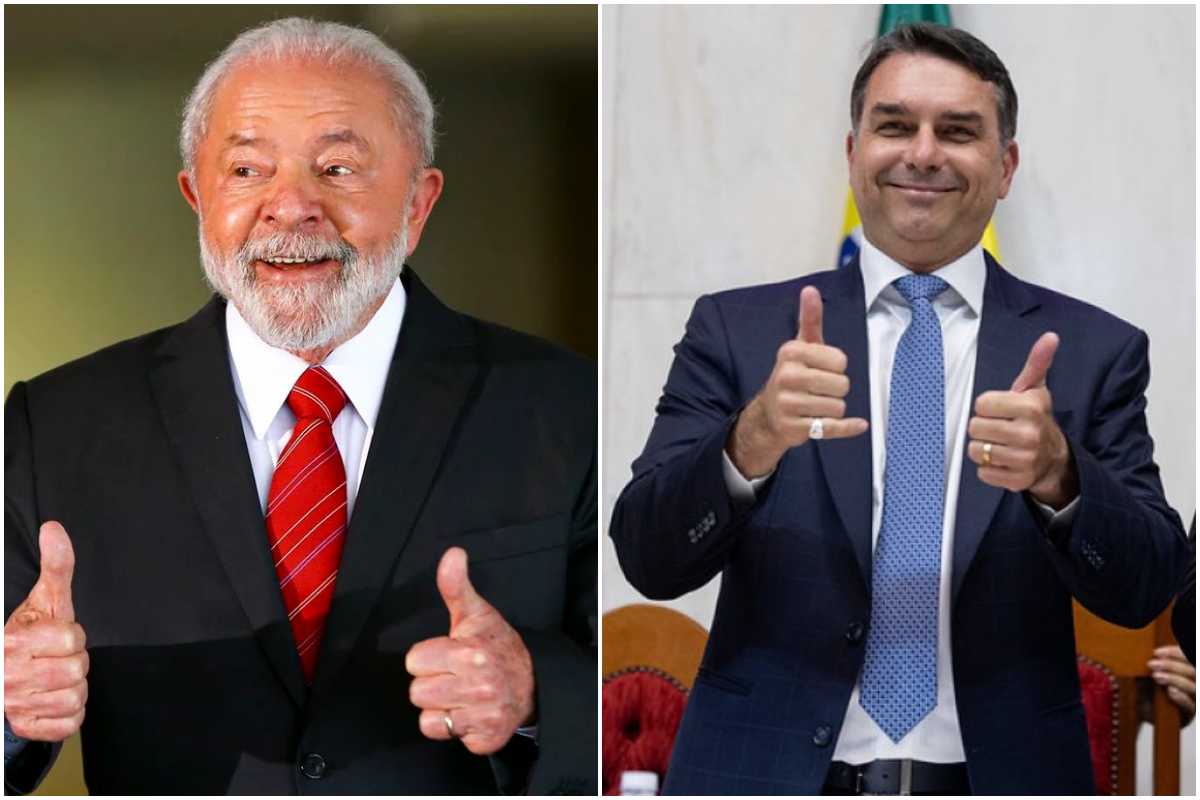 Datafolha: Lula e Fl&aacute;vio Bolsonaro empatam em cen&aacute;rio de segundo turno. Fotos: Marcelo Camargo/Ag&ecirc;ncia Brasil e Alesp