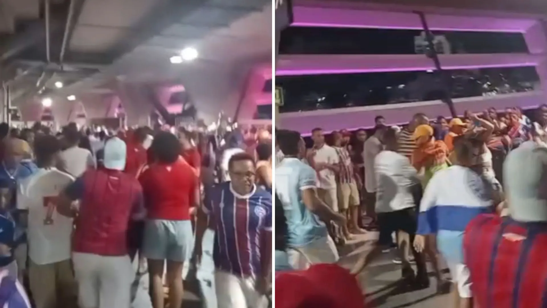 VÍDEO: confusão entre torcedores é registrada durante BaVi na Arena Fonte Nova