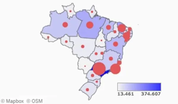 Brasil registra mais de 20 mil casos nas últimas 24 horas e passa das 72 mil mortes