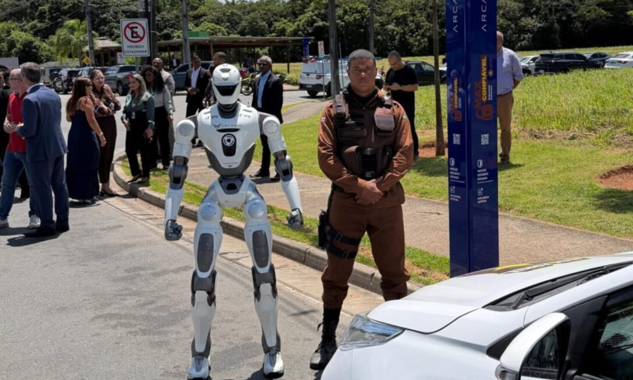 Rob&ocirc; humanoide &eacute; usado em novo sistema de seguran&ccedil;a em Salvador. Foto: Divulga&ccedil;&atilde;o