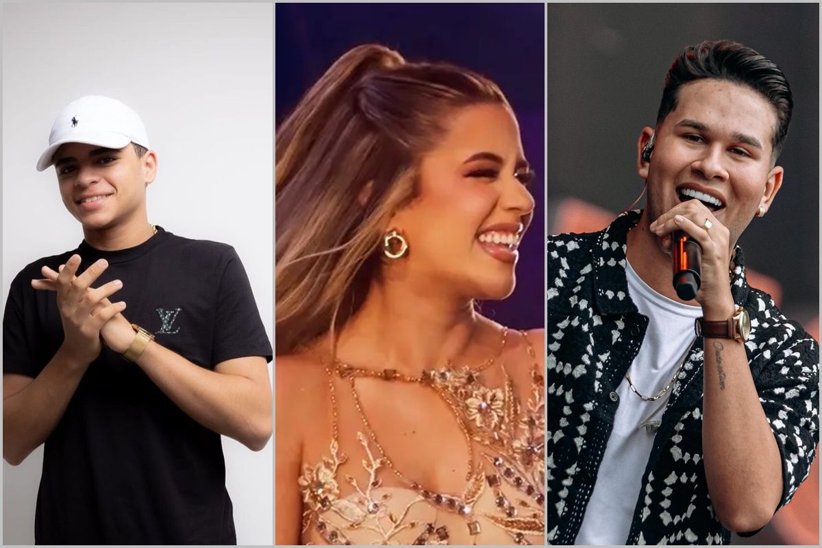 Lucas Passos, Yasmin Sensa&ccedil;&atilde;o e Kaelzinho Ferraz se apresentariam no Camarote 305. Foto: Divulga&ccedil;&atilde;oAtra&ccedil;&otilde;es 305