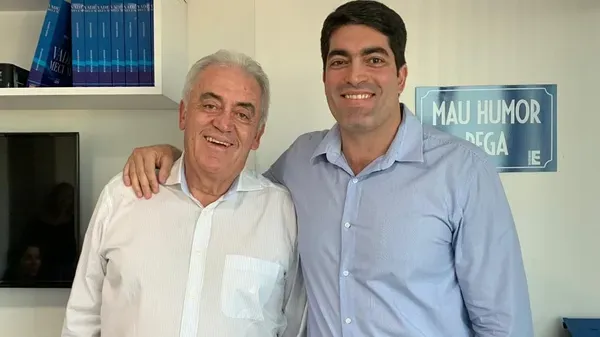 Otto Filho (à dir.), ao lado do pai, o senador Otto Alencar | Foto: redes sociais