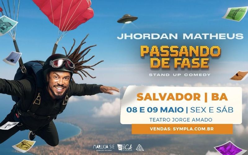 O humorista apresenta o stand-up &ldquo;Passando de Fase&rdquo;, com hist&oacute;rias pessoais e situa&ccedil;&otilde;es do cotidiano em um espet&aacute;culo descontra&iacute;do/Foto: Divulga&ccedil;&atilde;o&nbsp;