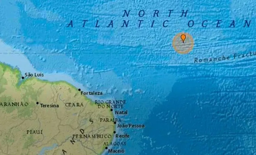 Tremor de terra é registrado na costa do Nordeste