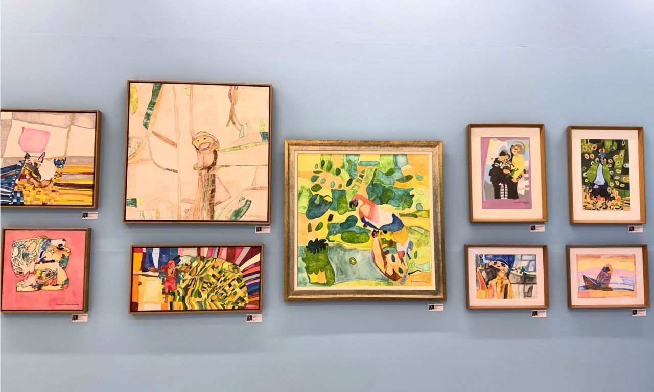 exposição no Salvador Shopping durante o Abril Azul. Foto: divulgação