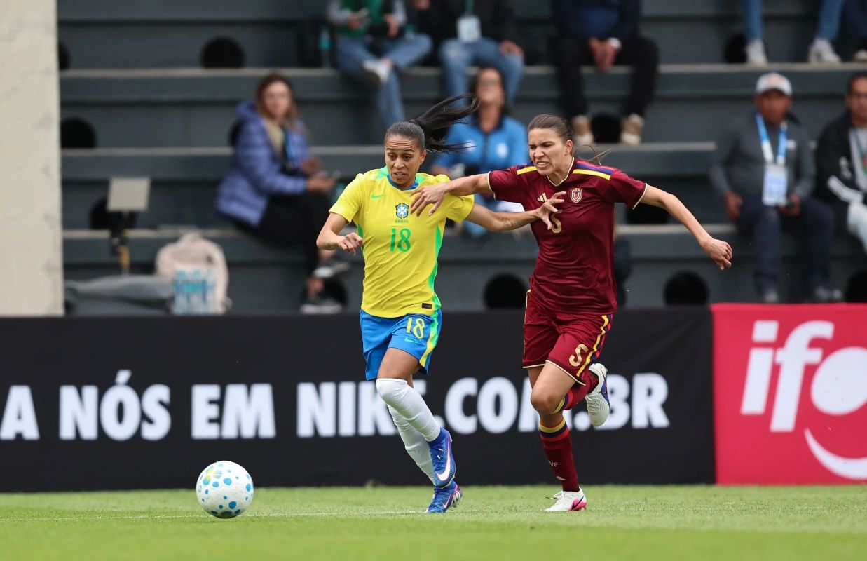 Sele&ccedil;&atilde;o Feminina perde de virada para Venezuela por 2x1. Foto: L&iacute;via Villas Boas/CBF