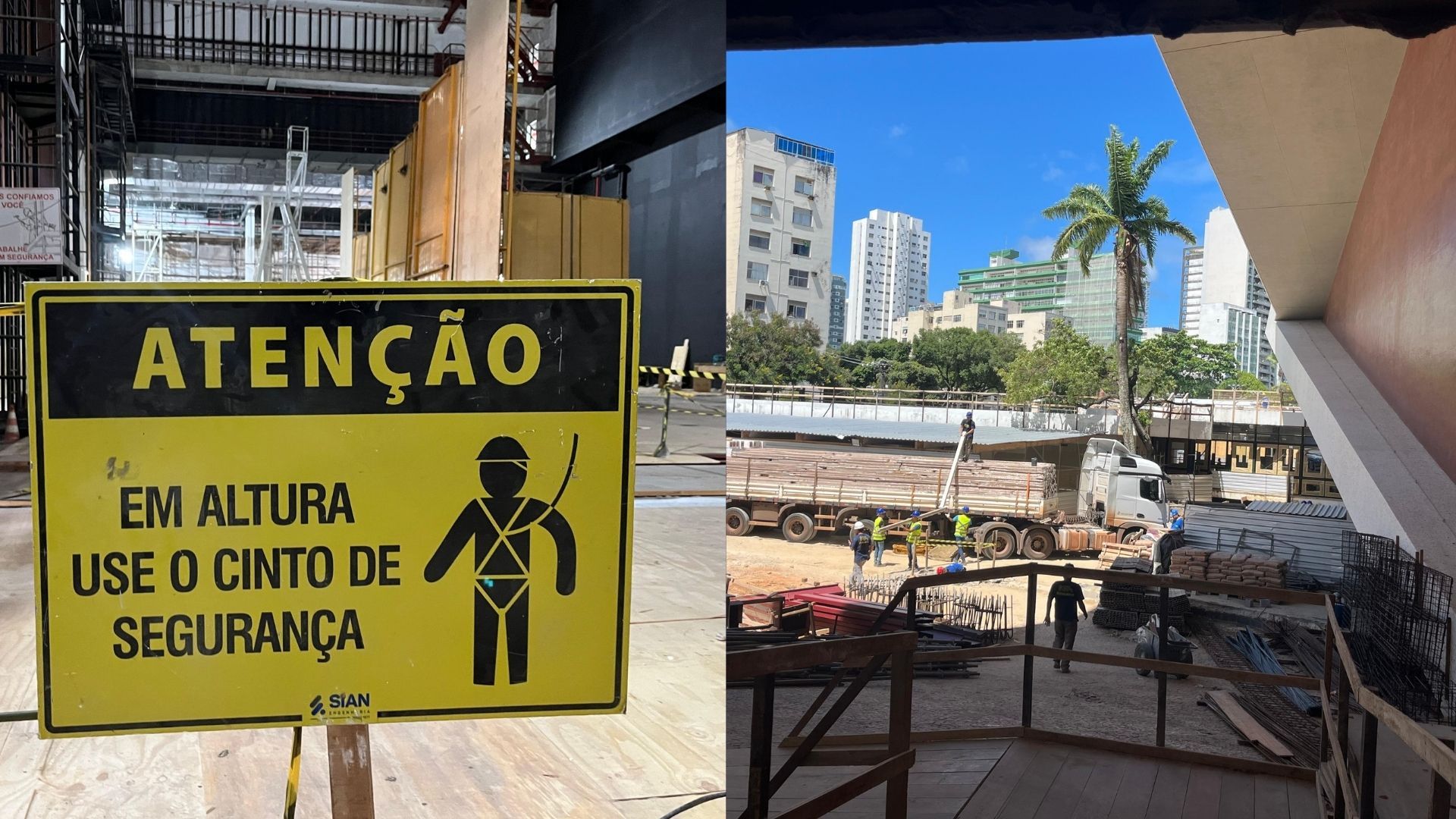 Obras no TCA;  foto: Jo&atilde;o Tramm/Aratu On