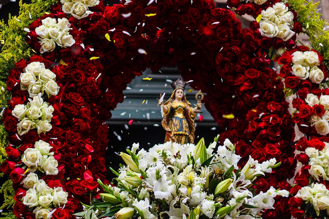 No sincretismo, Santa Bárbara é associada a Iansã, orixá dos ventos, tempestades, raios e espíritos dos mortos. | Foto: Amanda Oliveira