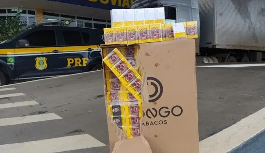 Com documentação adulterada, carga com 250 mil cigarros é apreendida no interior da Bahia