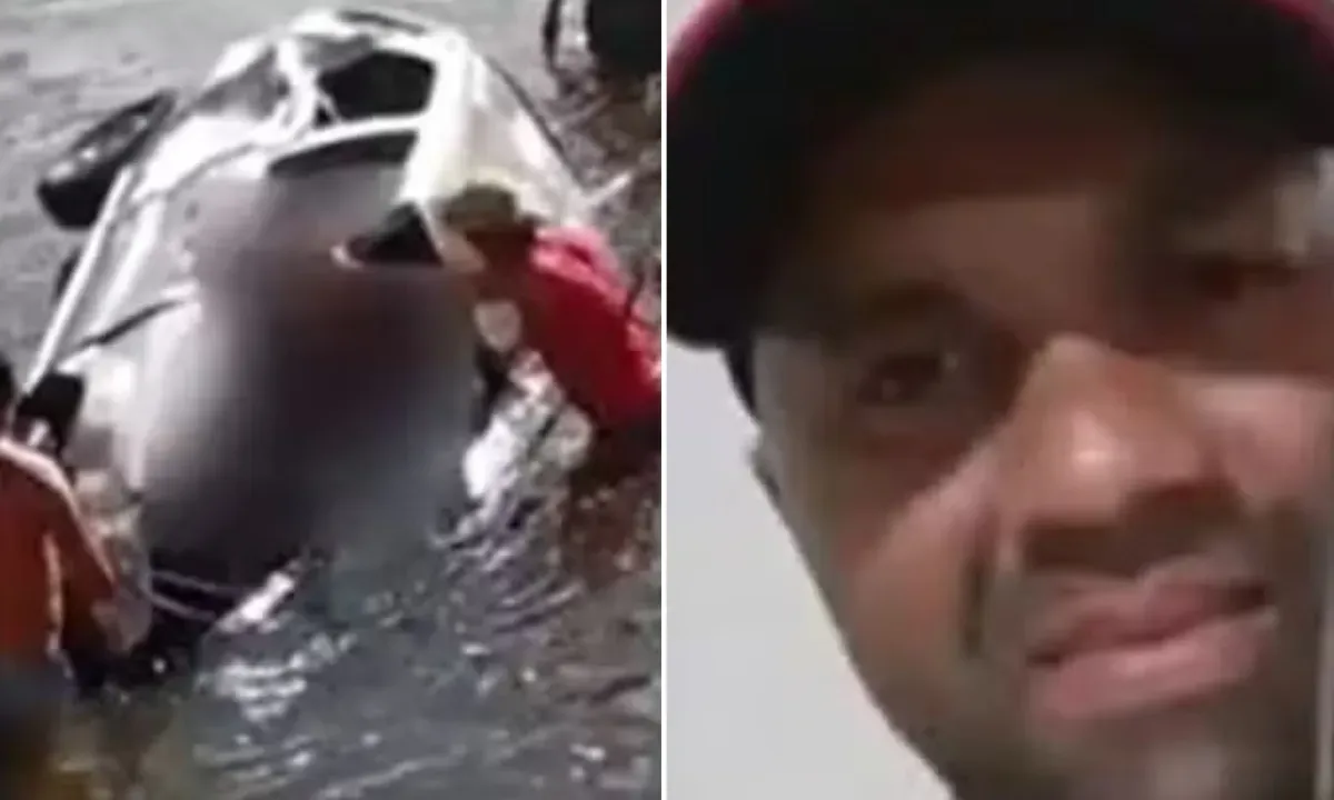 Eduardo foi localizado sem vida, preso às ferragens. | Foto: Arquivo Pessoal