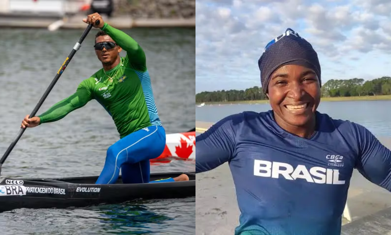 Isaquias Queiroz e Valdenice Concei&ccedil;&atilde;o levam a Bahia ao p&oacute;dio no Pan de Canoagem. Foto: redes sociais 