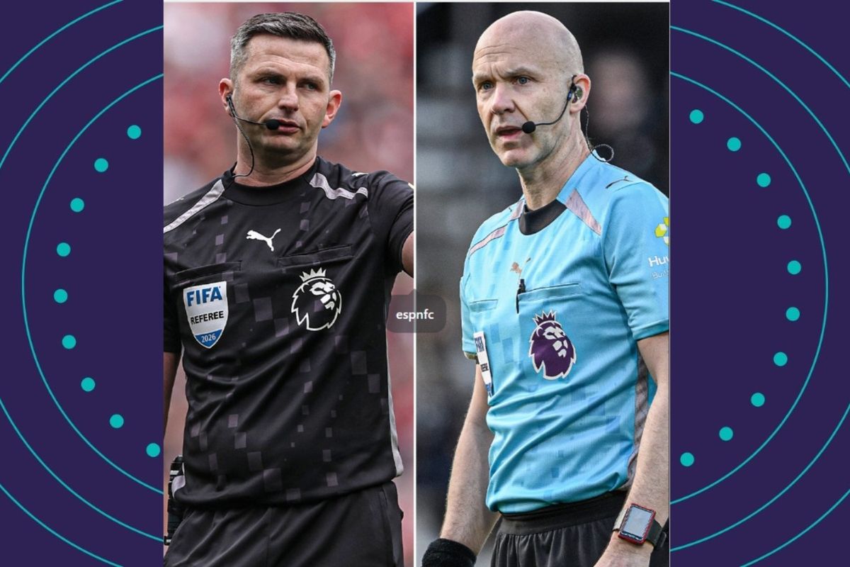 &Aacute;rbitros Ingleses, Michael Oliver e Anthony Taylor, n&atilde;o apitam jogos da Argentina. Foto: Reprodu&ccedil;&atilde;o | Facebook/Espnfc