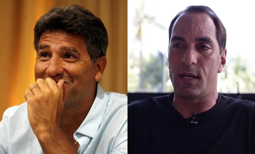 Edmundo brinca com Renato sobre comparação com CR7, e ídolo gremista responde