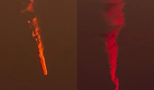 VÍDEO: Nuvem misteriosa em espiral aparece no céu e deixa moradores aflitos; "havia chamas saindo de trás"