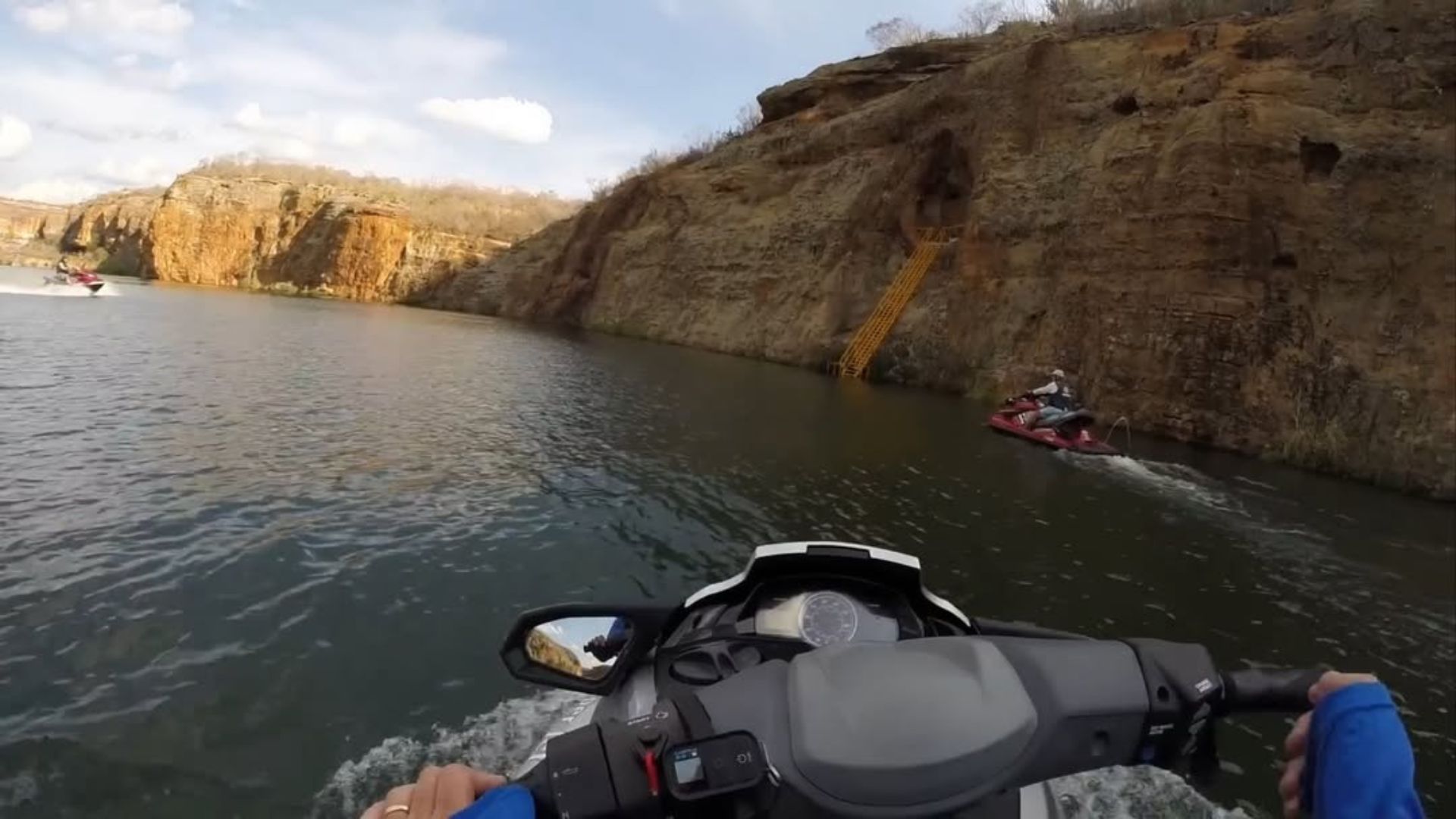 Baiano Waldy Freitas e equipe atravessaram o Rio São Francisco de Jet Ski
