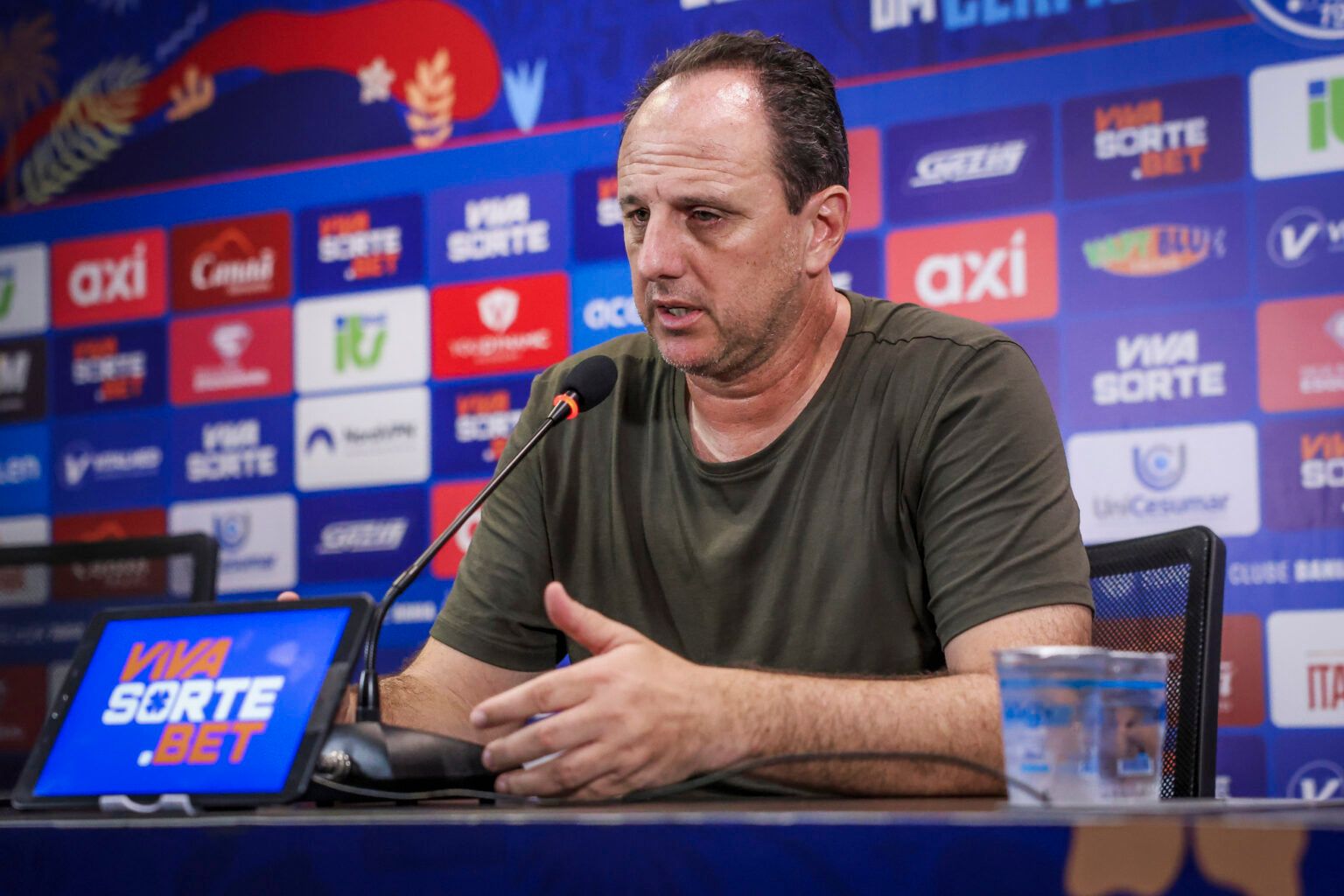 Rogério Ceni avalia resultado. Foto: Divulgação/Bahia