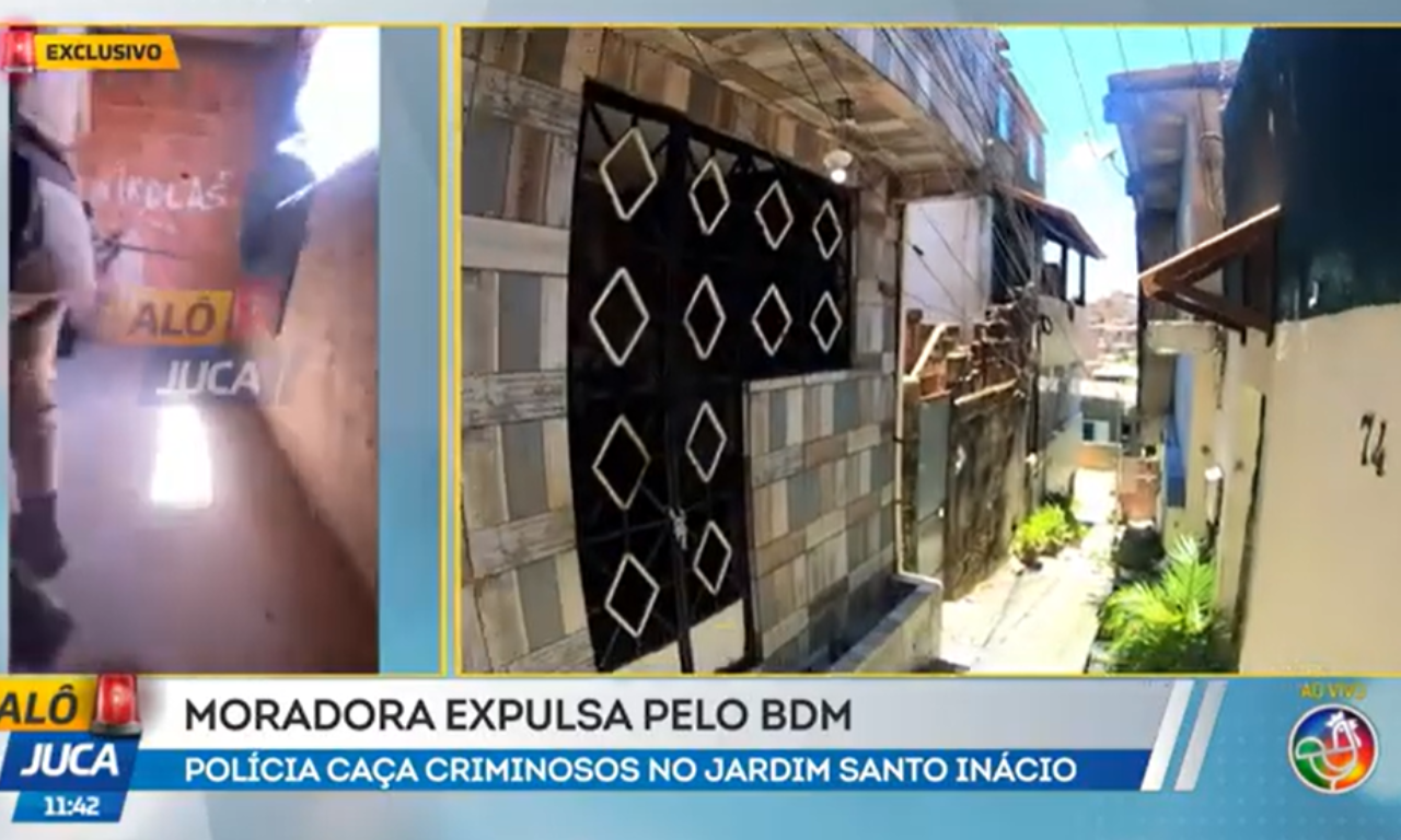 Moradora tem casa tomada por fac&ccedil;&atilde;o em Salvador: 'Disseram que iam me matar'Foto: TV Aratu
