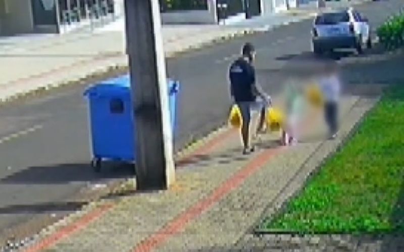O homem preso poderá responder por crimes como lesão corporal, maus-tratos e violência contra criança, dependendo do andamento das investigações e da conclusão do inquérito/Foto: Reprodução/Redes Sociais