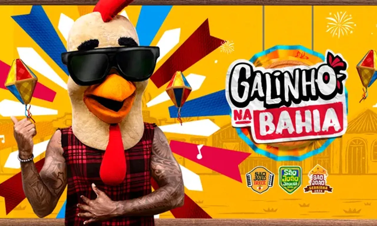 Este ano, o Galinho desembarca no interior da Bahia, com participa&ccedil;&atilde;o no S&atilde;o Jo&atilde;o de Irec&ecirc;, Jequi&eacute; e Serrinha. | Foto: Divulga&ccedil;&atilde;o/TV Aratu