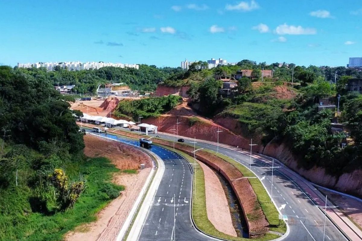 Via de liga&ccedil;&atilde;o em Cajazeiras &eacute; interditada para obras de reparos; veja onde. Foto: Conder