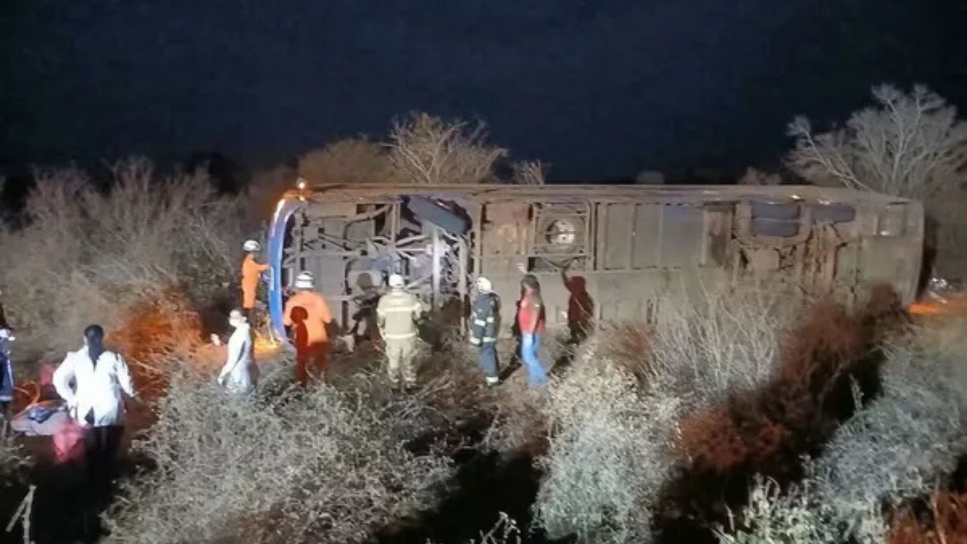 Acidente com &ocirc;nibus na Chapada Diamantina deixa sete mortos. Foto: Redes Sociais