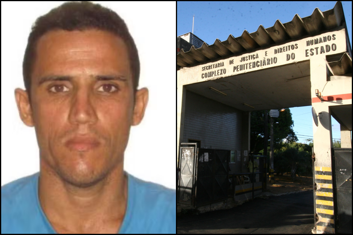 O detento fugitivo escapou enquanto trabalhava na construção de um muro do Presídio de Salvador. Foto: Redes Sociais e Wikipédia