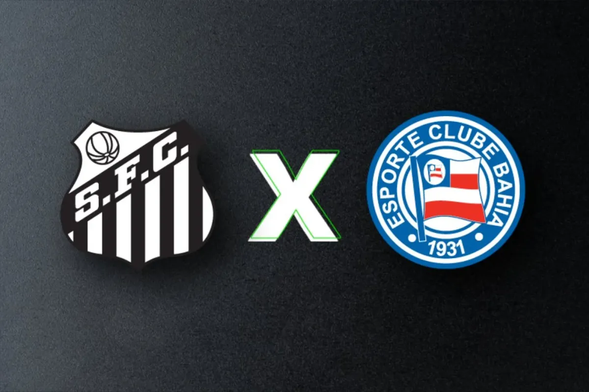 Santos x Bahia. Foto: Ilustra&ccedil;&atilde;o