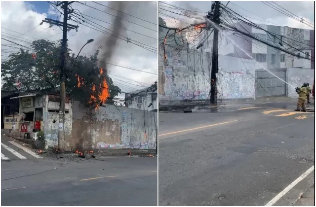 'Gatonet': Incêndio em cabos mobiliza bombeiros em Sussuarana
