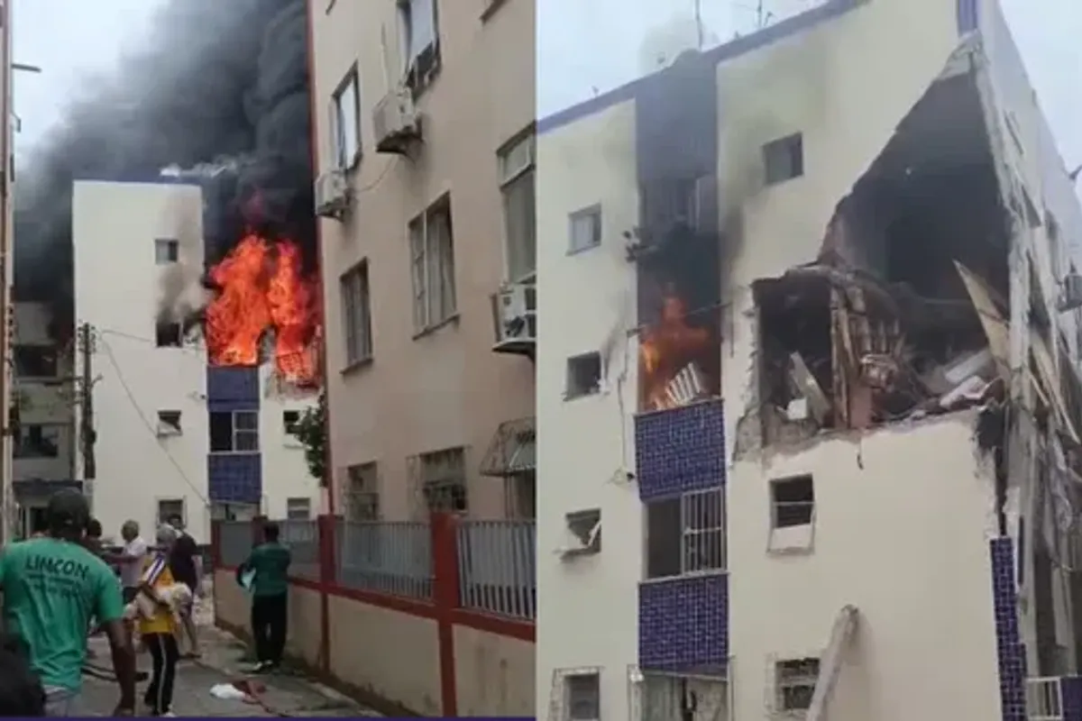 Incendio bairro atingiu no Stiep. Foto: Redes sociais