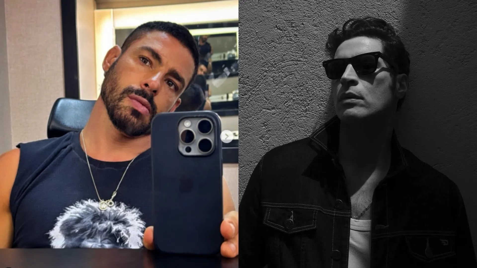 Cauã Reymond e Leandro Lima