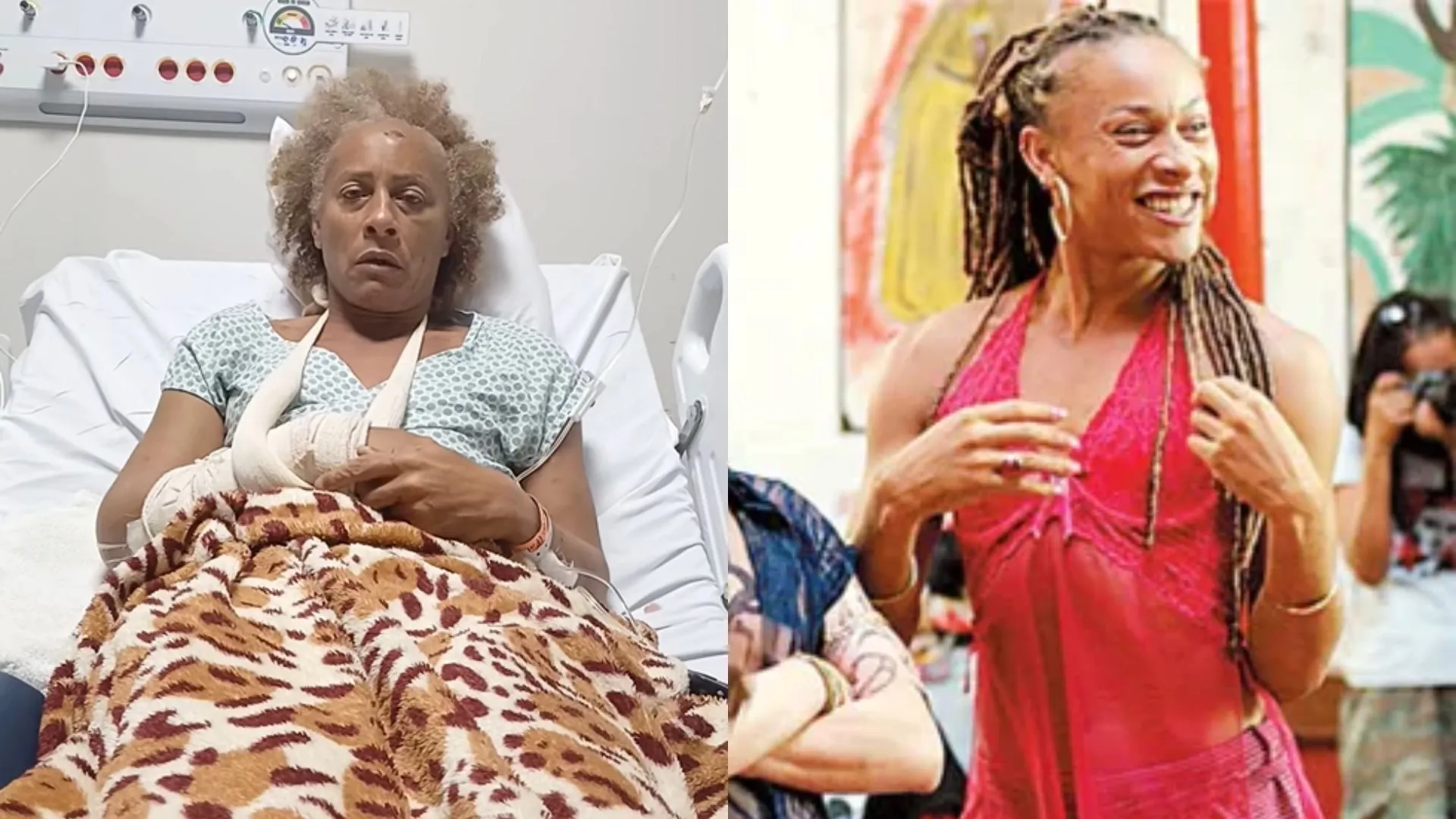 Atriz de 'Ó paí, ó' é internada após ser espancada pelo ex; vídeo