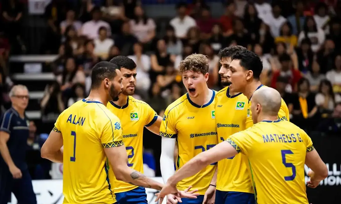 Vôlei masculino do Brasil é bronze na Liga das Nações. Foto: Divulgação/Volleyball World