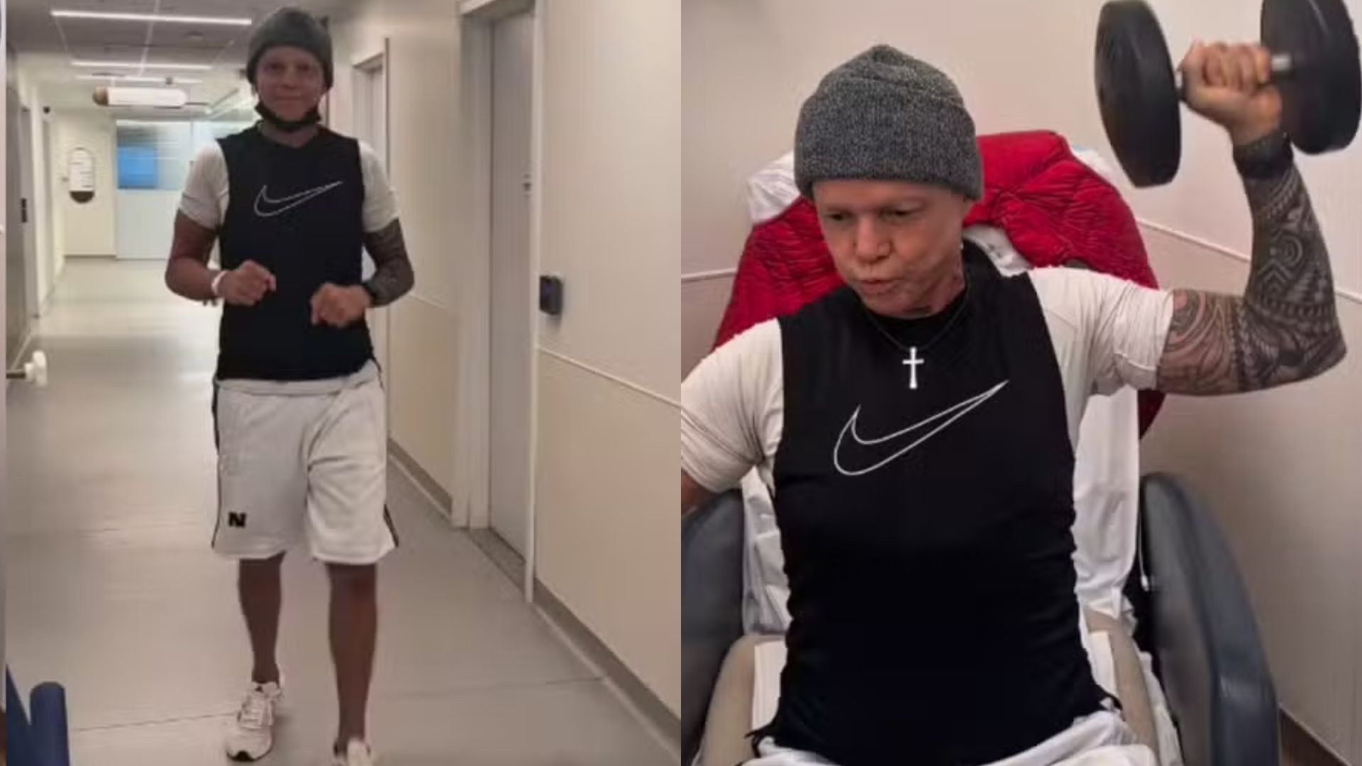 Netinho compartilhou rotina de exercícios durante tratamento contra câncer | Fotos: reprodução/Instagram