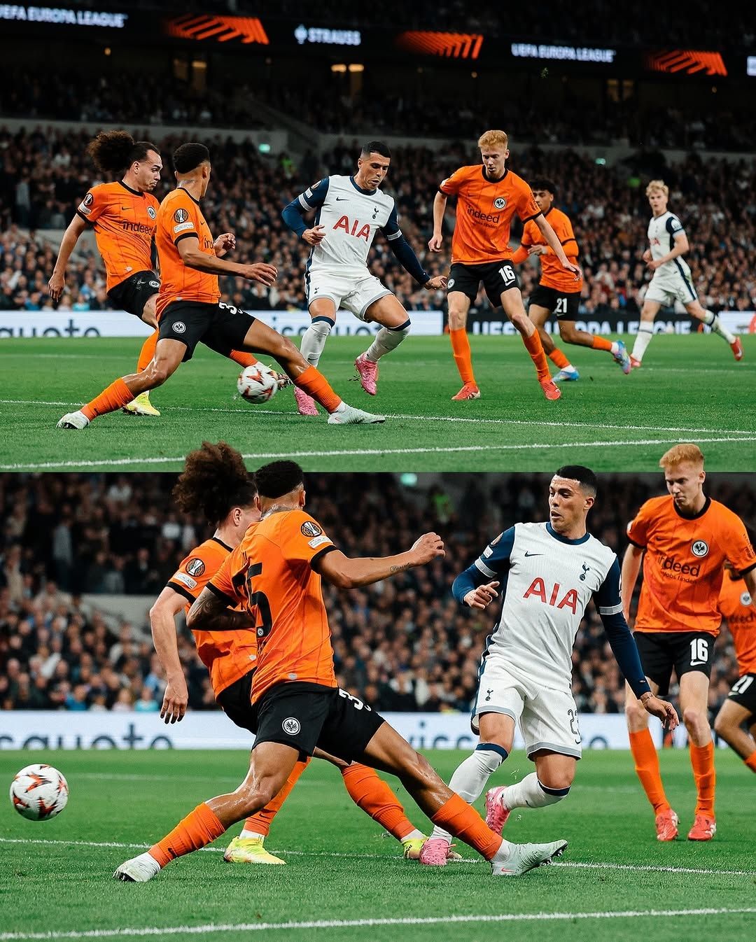 Tottenham e Eintracht Frankfurt empataram em 1 a 1