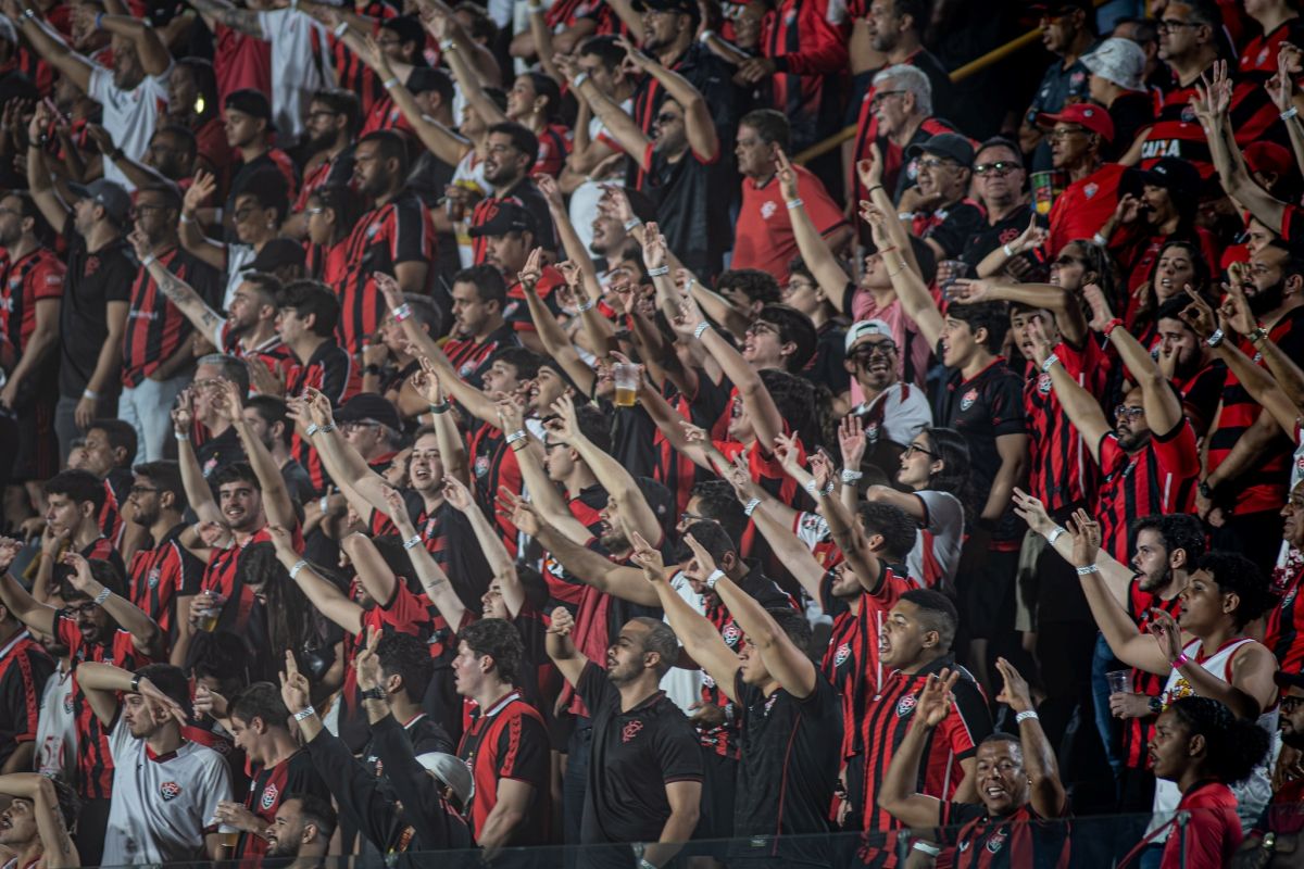 Mais de 21 mil torcedores viram no Barradão o Vitória vencer o Internacional e sair da zona de rebaixamento. Foto: Victor Ferreira/EC Vitória