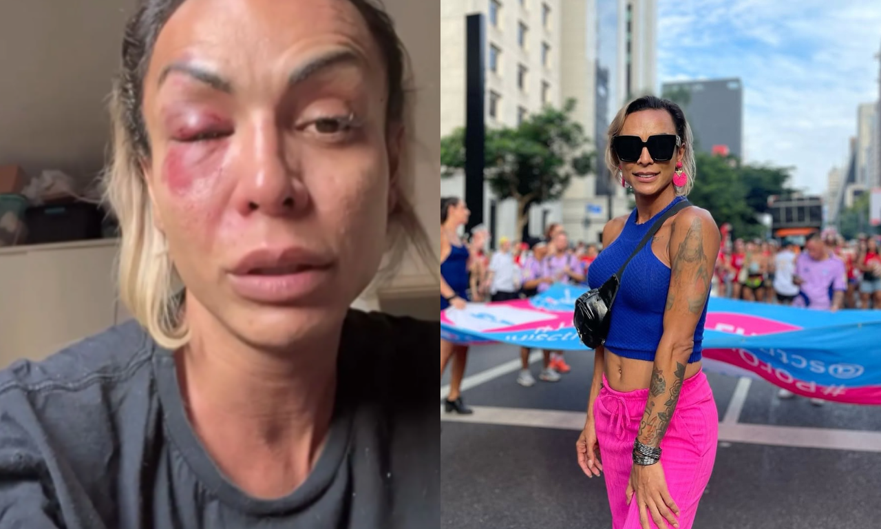Ativista é agredida. Foto: redes sociais | @zabellipotter 