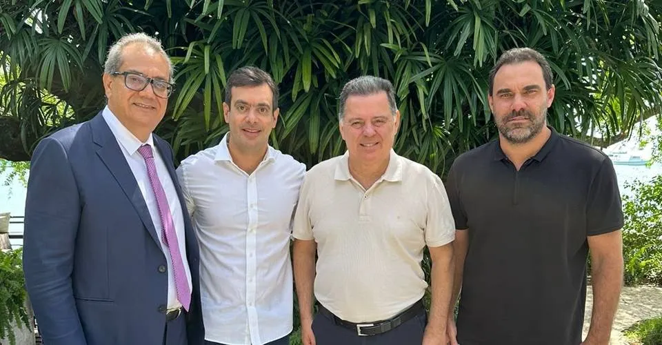 Presidente do PSDB, Marconi Perillo visita Salvador e é recebido por Adolfo, Muniz e Tiago