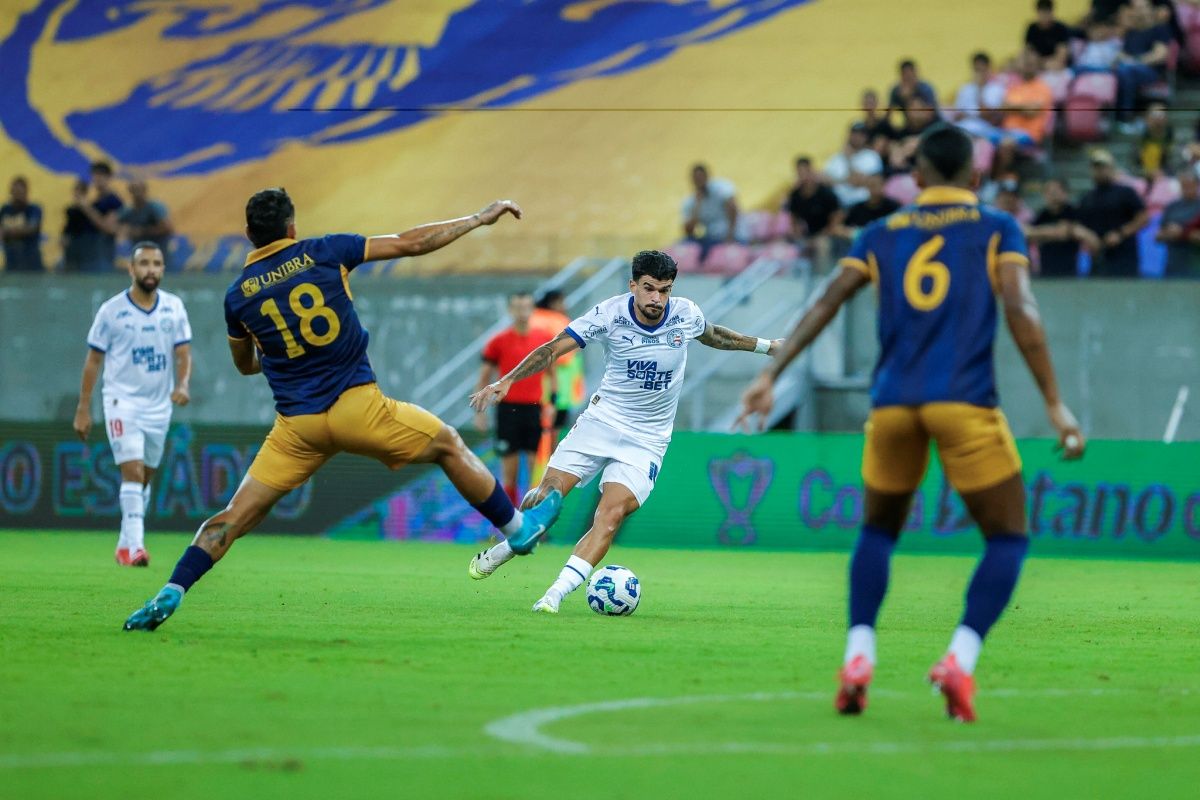 Bahia empatou em 0x0 com o Retrô após mais uma atuação deficiente ofensivamente, mas avança na Copa do Brasil. Foto: Rafael Rodrigues/EC Bahia