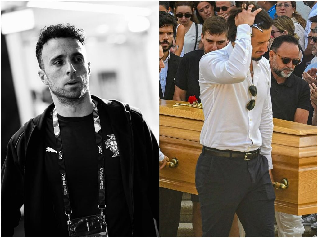 Diogo Jota e o irmão, André Silva, foram sepultados em Portugal, com a presença de familiares, amigos e diversos jogadores de futebol. Foto: Redes Sociais