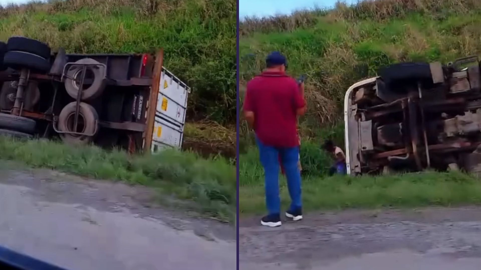 Caminh&atilde;o tomba na BR-324