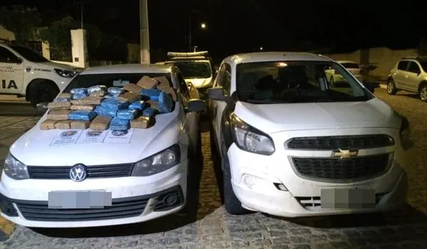Veículo carregado com 58 kg de maconha é apreendido durante operação conjunta entre polícias da BA e PE 
