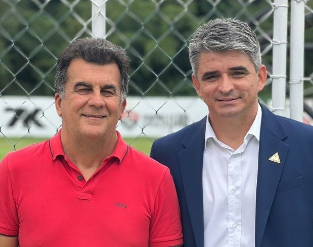 Fábio Mota e Marcone Amaral se reuniram para tratar da SAF. Foto: Redes Sociais