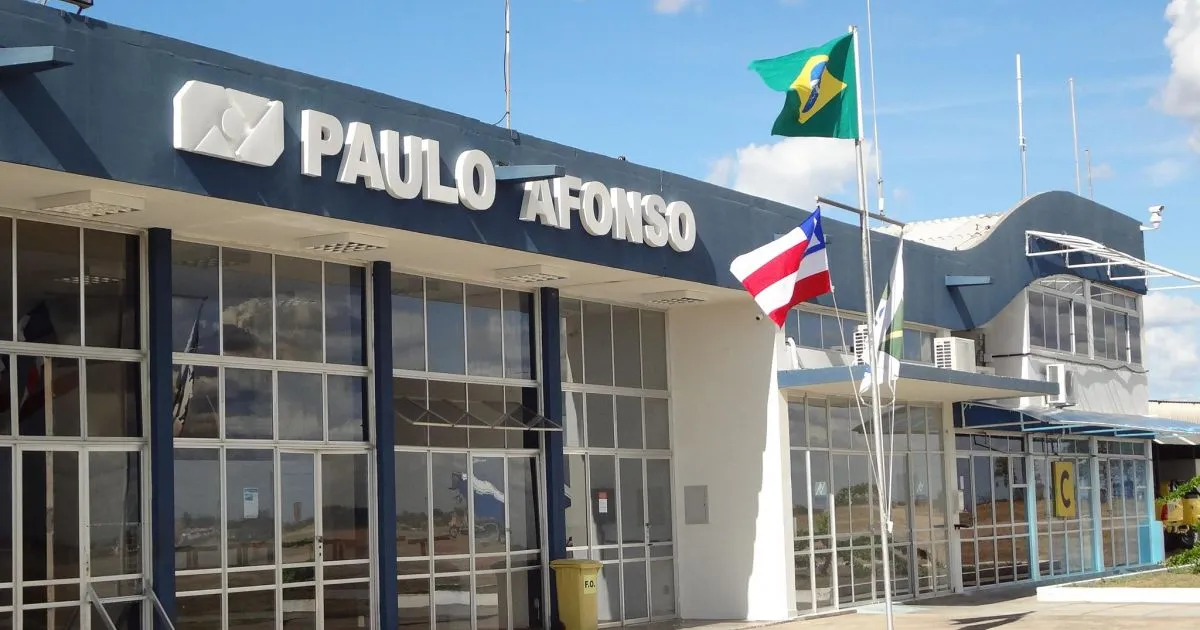 Imagem do aeroporto de Paulo Afonso 