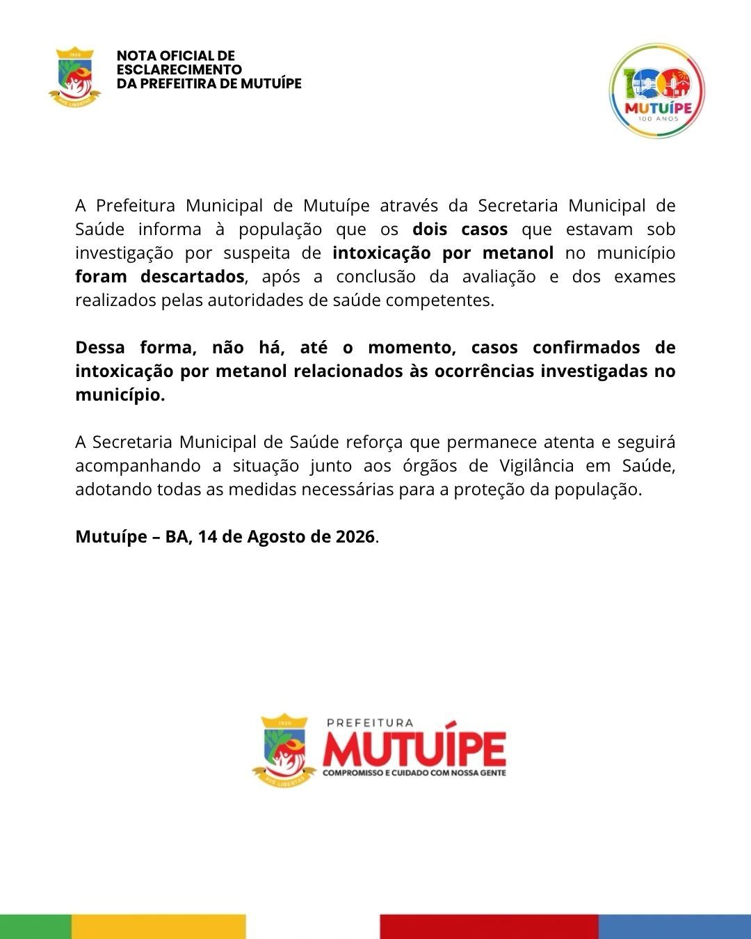 A intoxica&ccedil;&atilde;o por bebida alco&oacute;lica pode provocar diferentes sintomas e exige aten&ccedil;&atilde;o quando surgem altera&ccedil;&otilde;es repentinas ap&oacute;s o consumo/Foto: Prefeitura de Mutu&iacute;pe&nbsp;