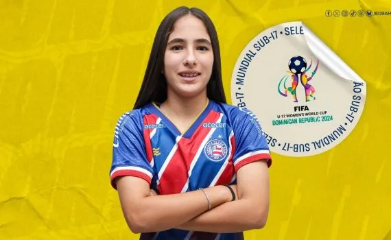 Atleta do Bahia é convocada para defender o Brasil na Copa do Mundo sub-17