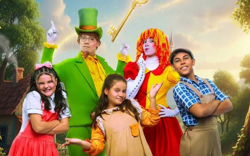 A aventura “O Sítio do Picapau Amarelo – A Chave Mágica” chega ao Teatro Jorge Amado. Ana, Emília, Narizinho, Pedrinho e Visconde enfrentam a Cuca em uma história que mistura teatro, música, humor e fantasia/Foto: Divulgação
