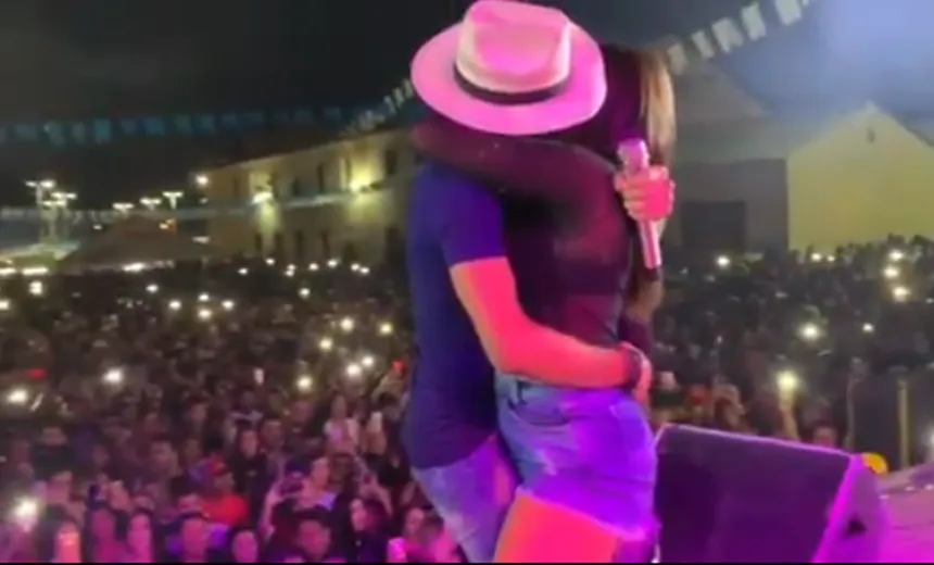 Mulher casada ameaça processar cantor famoso após vídeo de beijo circular nas redes sociais 